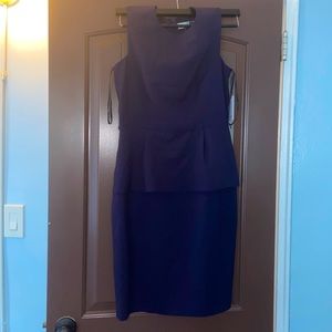 BRAND NEW calvin klein dress. navy blue. size 6.